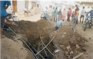 49 Gutter repairing by Ahmedabad Municipal Corporation through community pressure